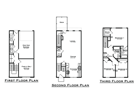 townhome floor plan
